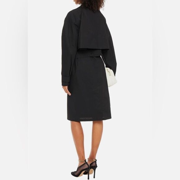 Bottega Veneta Cutout Coated Midi Longsleeve Dress size 36/ us size 0 - Picture 4 of 14